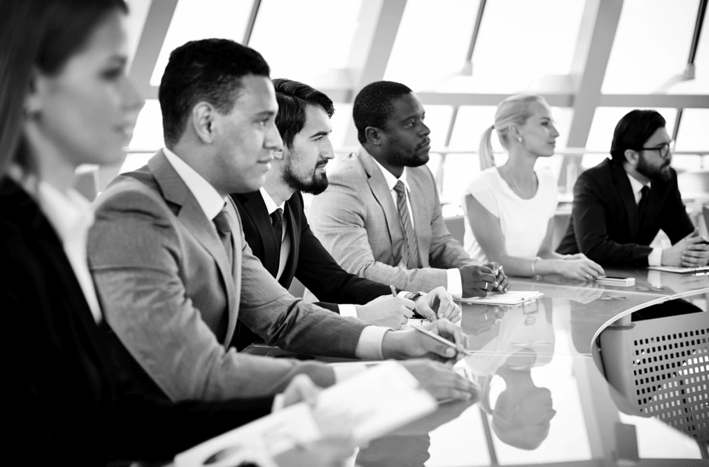 group listening to a discussion