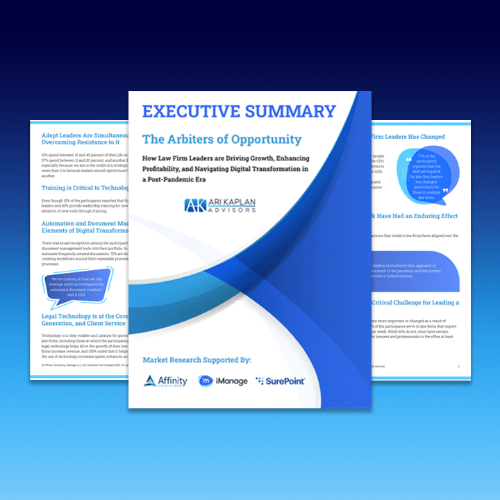 Law Firm Leaders Highlight Opportunities in New Industry Research